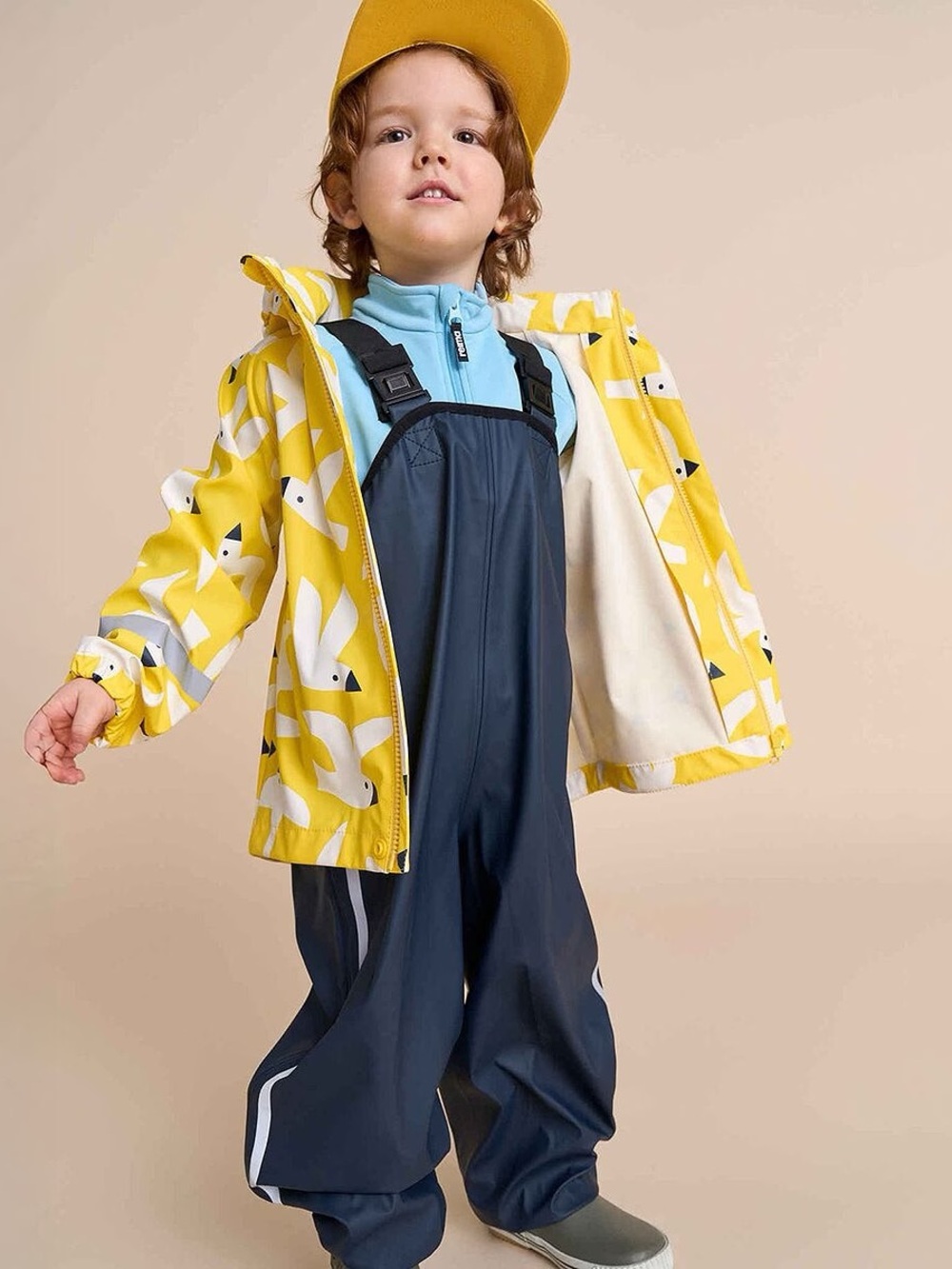 Reima Lammikko Rubber Rain gear size 92 3T Navy blue